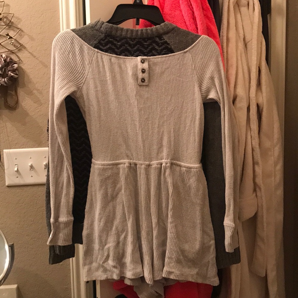 UO out from under ribbed off shoulder romper - Picture 3 of 4